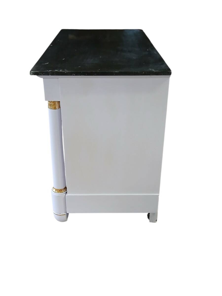 Empire style chest of drawers, 19th century, painted