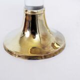 Candlestick duo in Lucite and brass