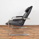 German leather lounge chair, 1970s