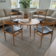 4 Scandinavian beech chairs from the 1960s.