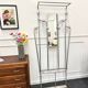 Vintage aluminum entrance locker