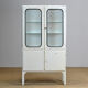 Glass & iron medical cabinet, 1970s
