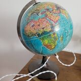 Illuminated terrestrial globe Scan-Globe Havdrup 1977