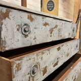 Directoire patinated chest of drawers