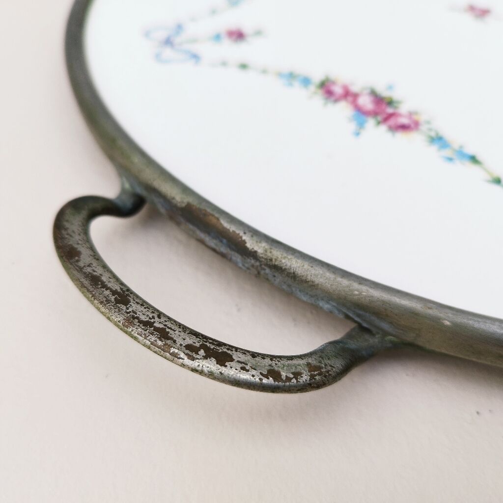 Vintage earthenware serving tray