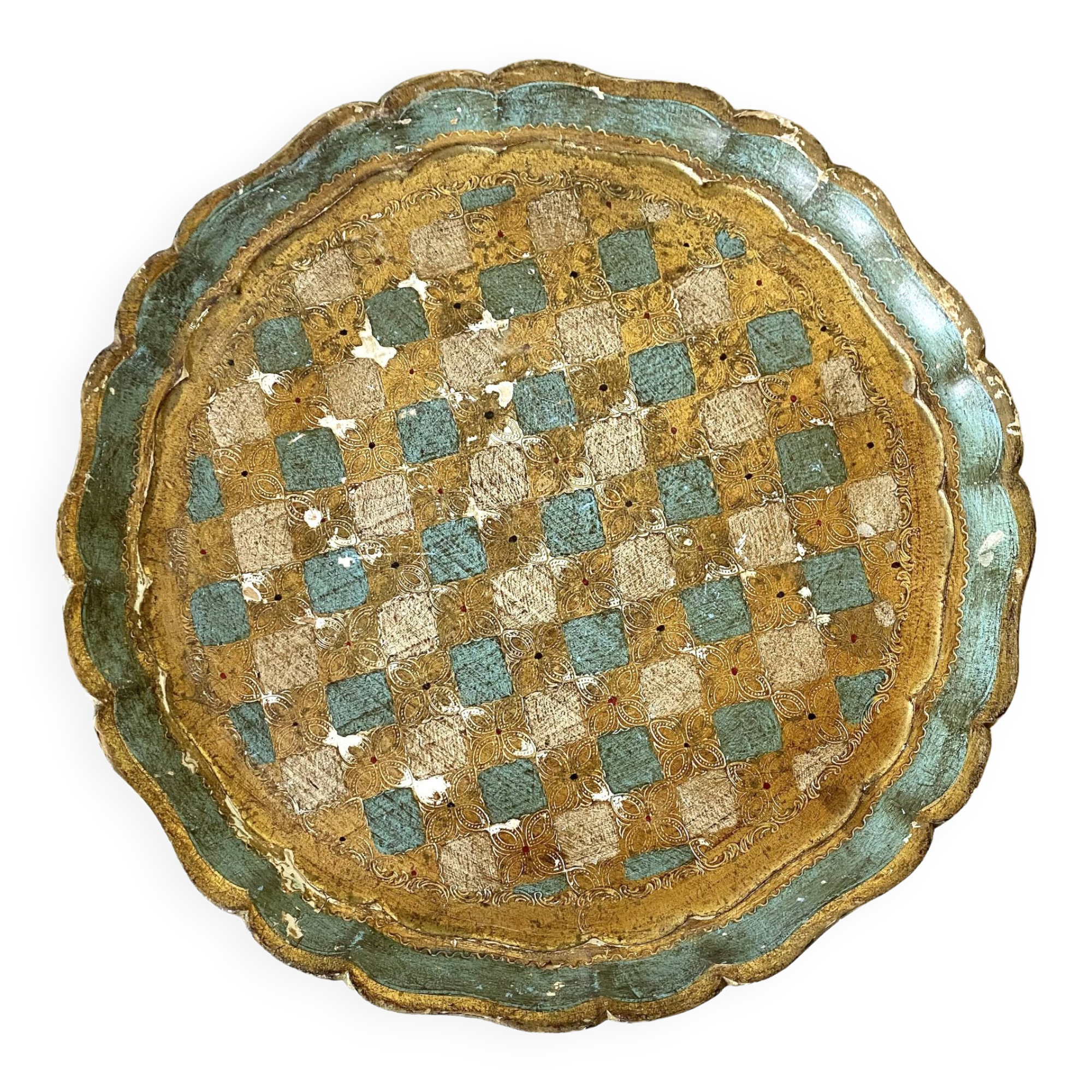Florentine round tray Italy