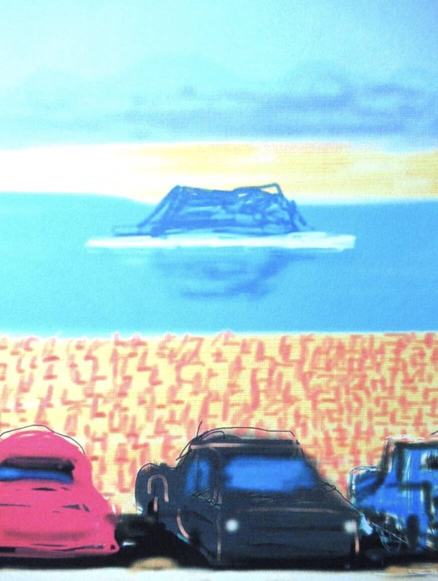 Lithograph by David Hockney, signed and numbered.