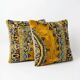 Set of 2 vintage velvet cushion covers 48x51 cm