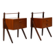 Pair of Teak Nightstands by Sigfred Omann for Ølholm 1960s