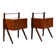 Pair of Teak Nightstands by Sigfred Omann for Ølholm 1960s