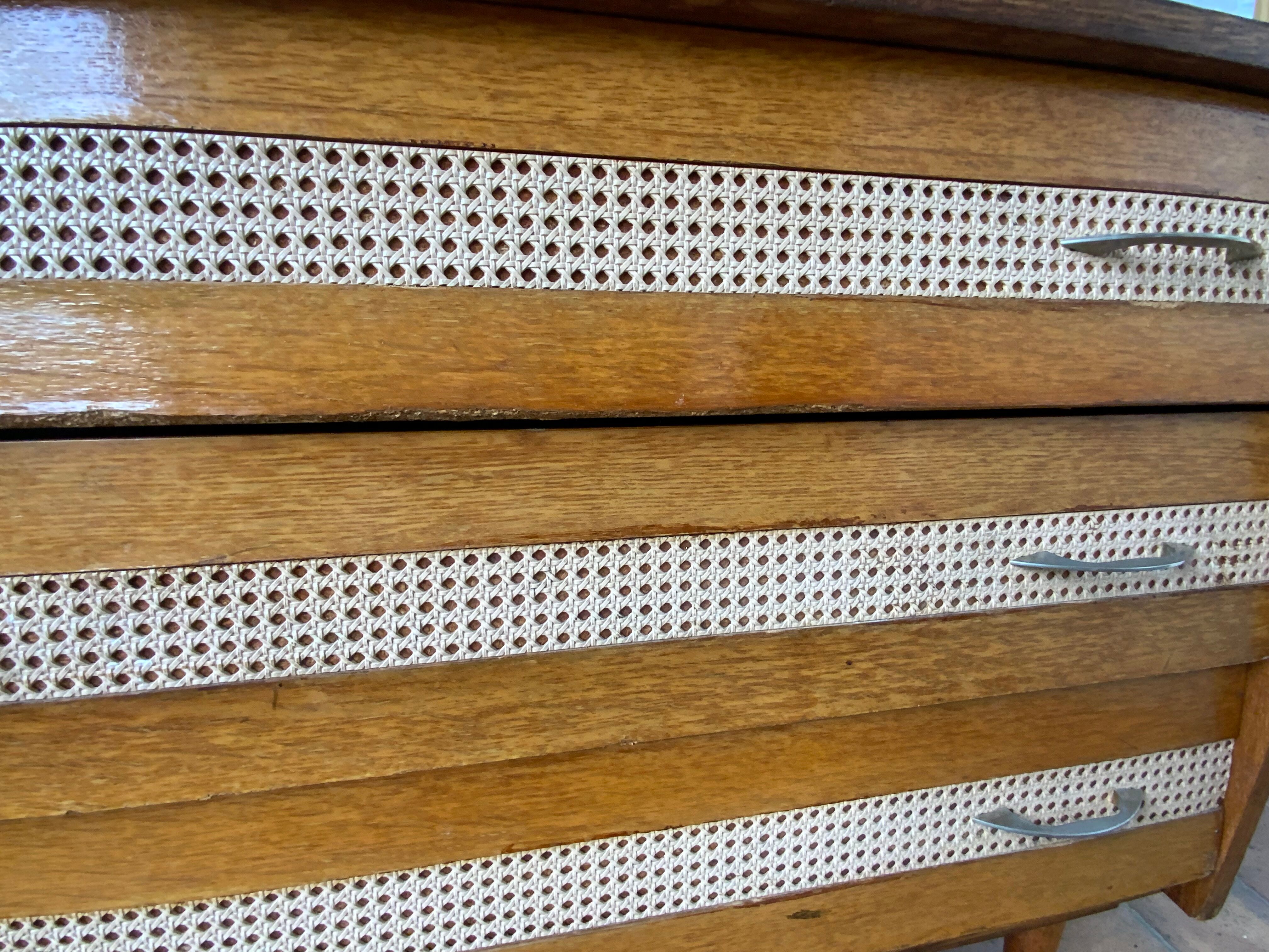 Vintage wood and canning chest of drawers