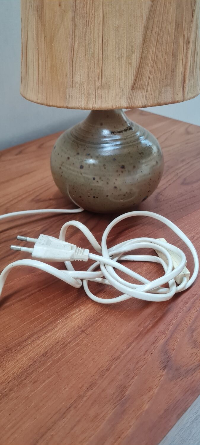Table lamp in stoneware varnishes berengeville