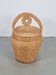 Vintage Straw and Wicker Stool with Storage Basket, 1960s