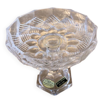 Crystal bowl compote bowl on foot