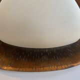 Goffredo Reggiani Triangular Applique RN in copper and opal glass