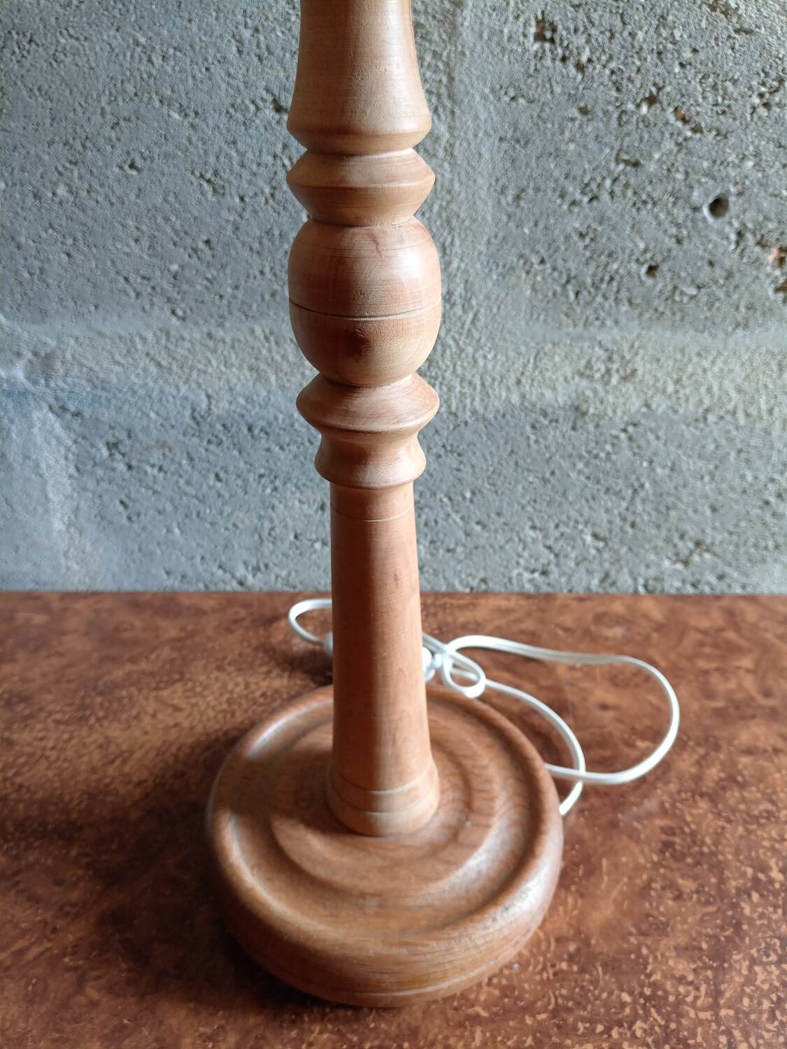 Vintage macramé lamp