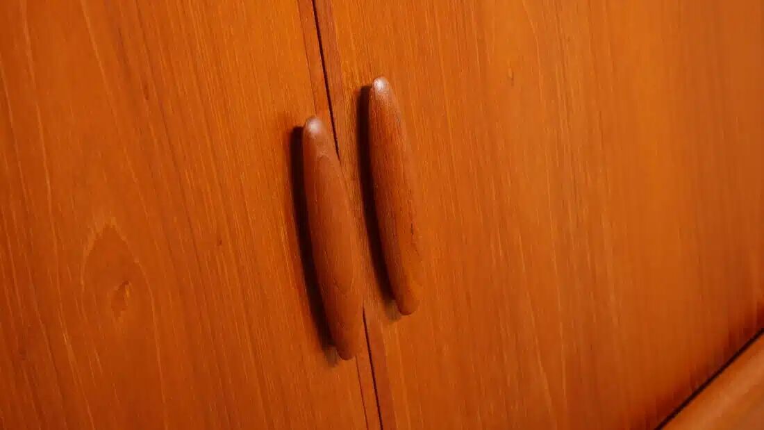 Vintage sideboard | 220 cm Dyrlund | 1960s | Tambour doors