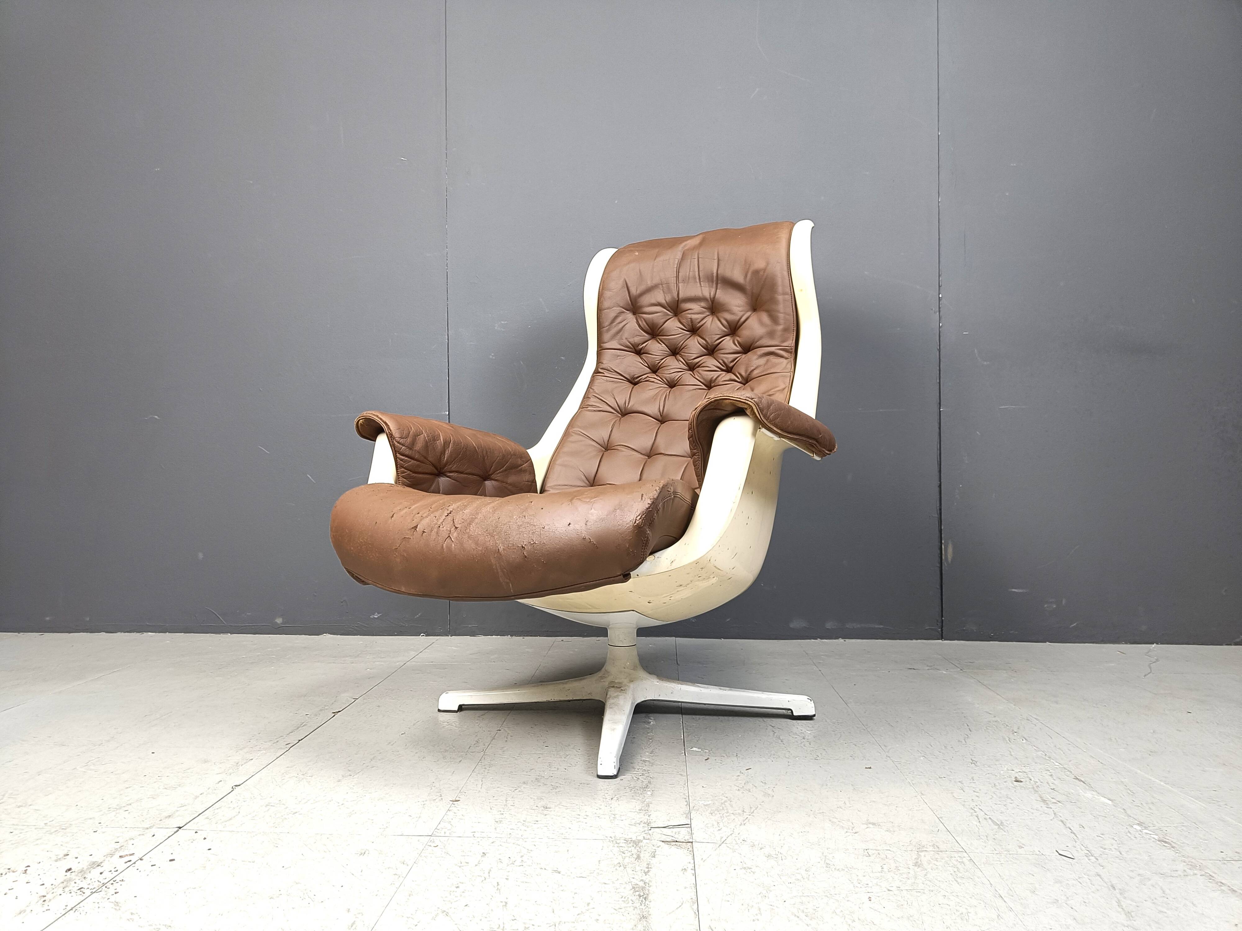 Mid-Century Space Age Galaxy Armchair by Alf Svensson for Dux, 1968