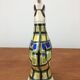 50s André L'Helguen ceramic rooster bottle for Keraluc Quimper