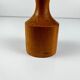 Turned wooden candlestick, pine, Midcentury Modern, 1970