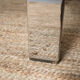 Table basse chromée avec son verre bisauté