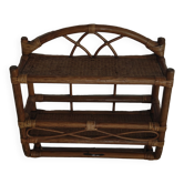 Vintage rattan shelf