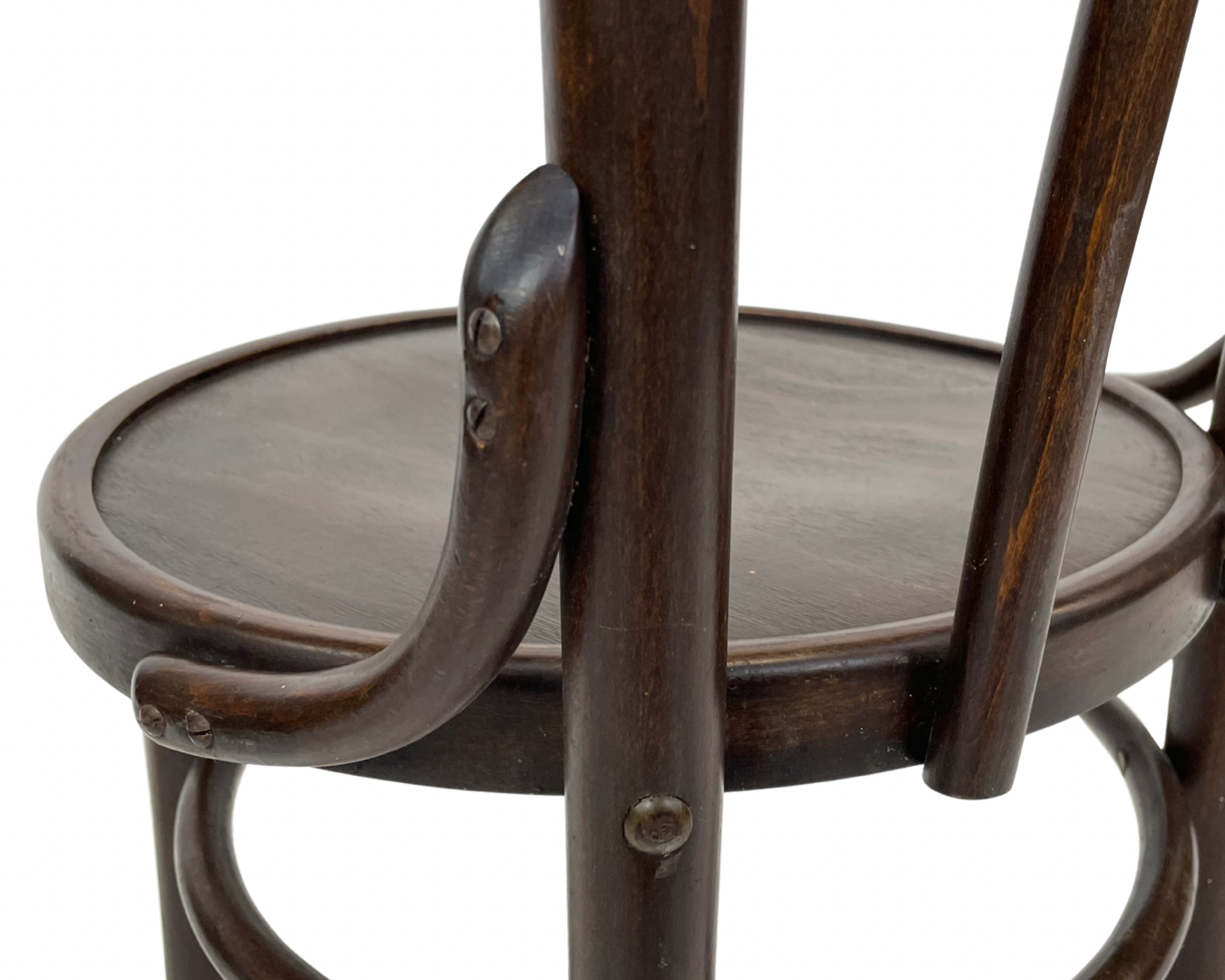 Set of four vintage bistro chairs 50
