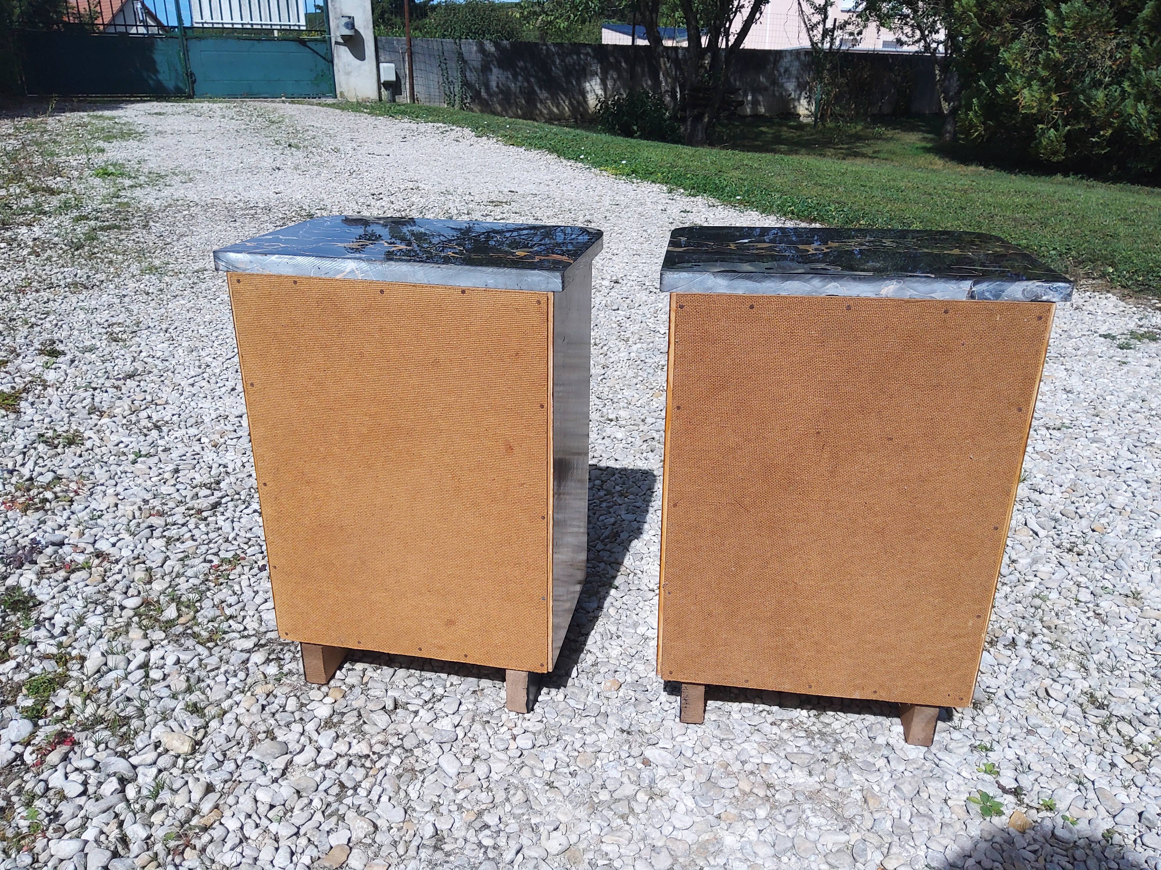 Pair of Art Deco style bedside tables