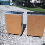 Pair of Art Deco style bedside tables