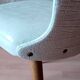 4 vintage Baumann Essor chairs in wood and skai from the 1960s.