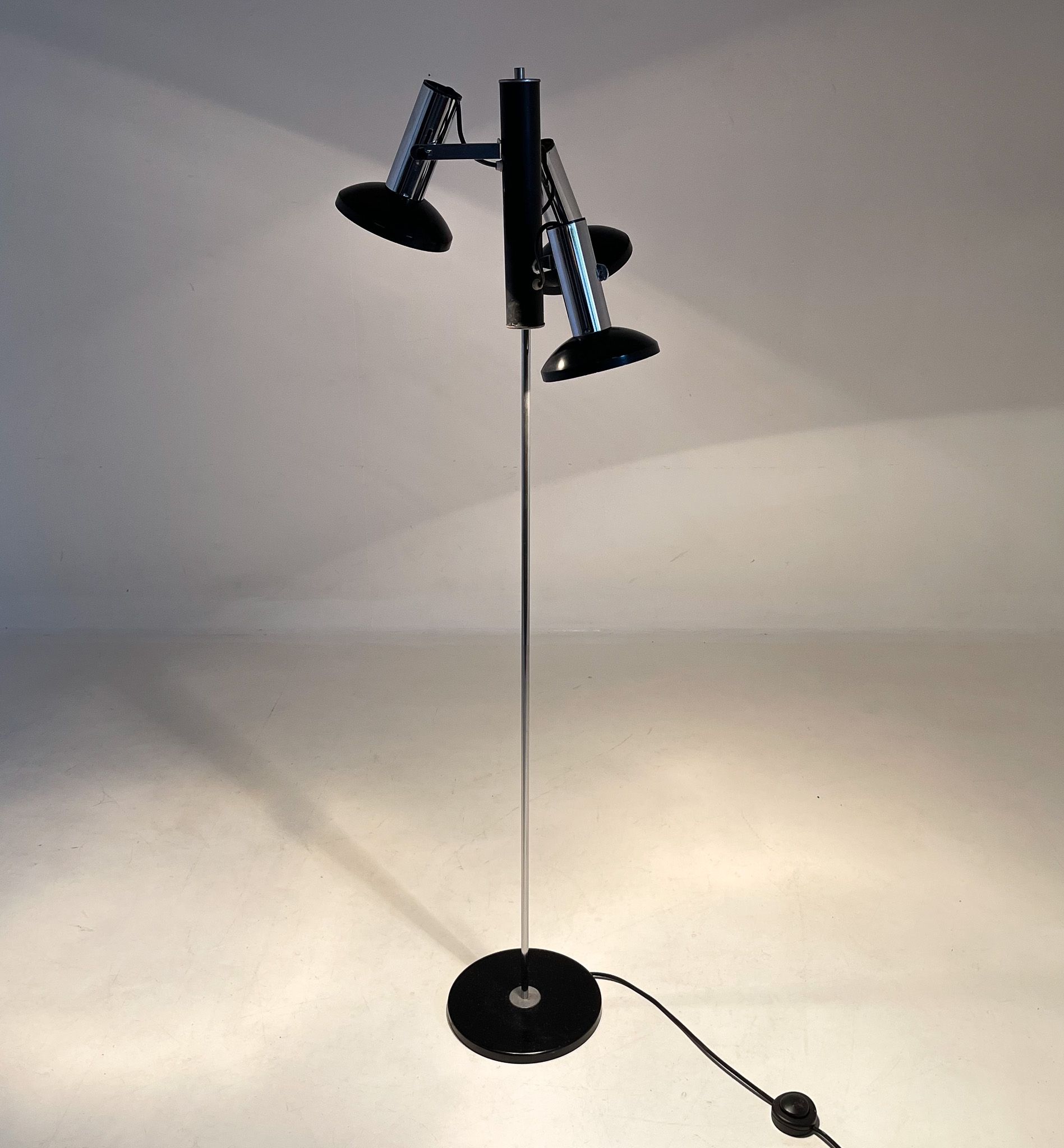 1960's Chrome 3 Spot Floor Lamp, Italy