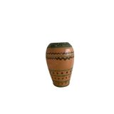 Glazed terracotta vase
