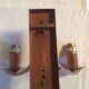 Pair of vintage copper appliques