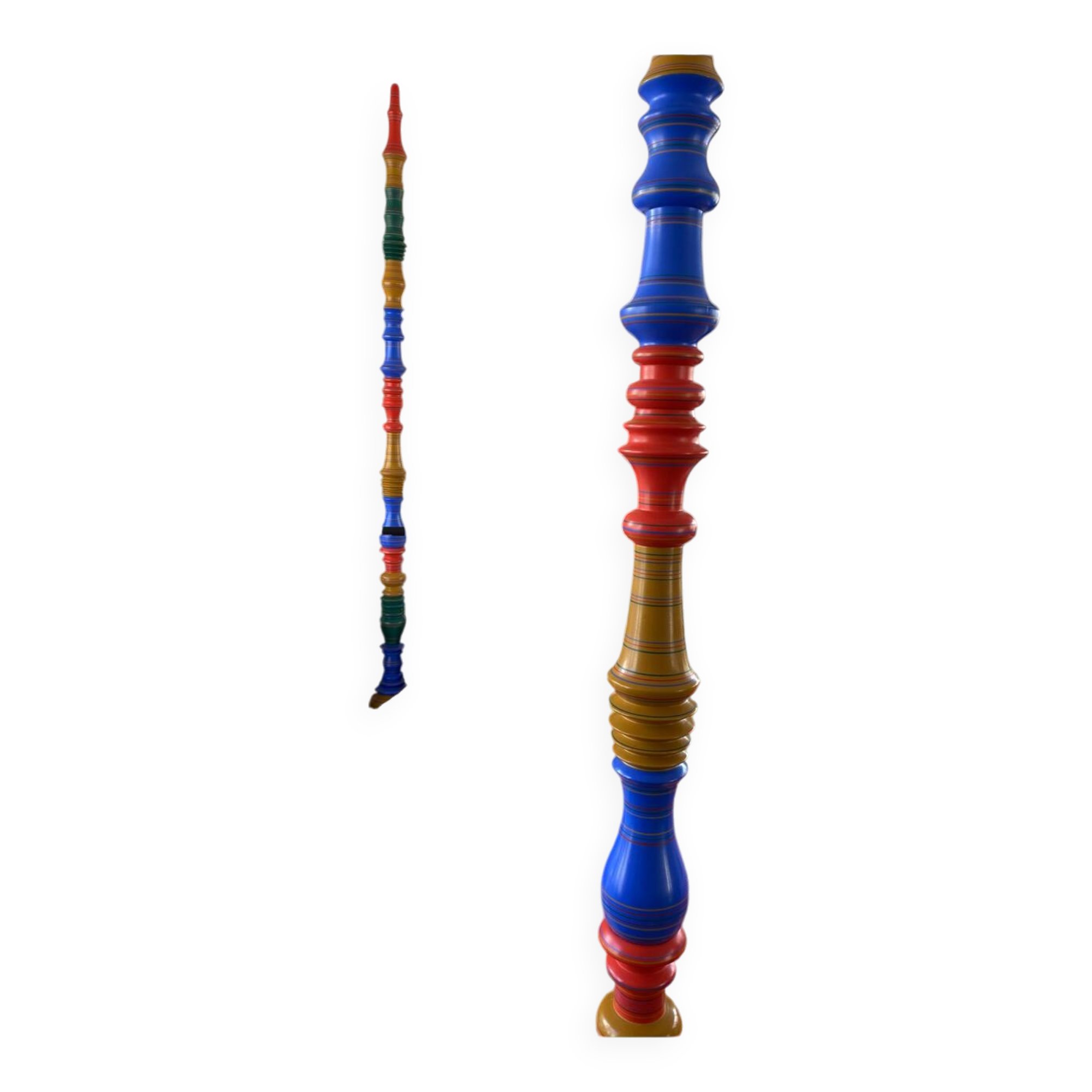 Mexican artist four-poster bed, king size, memory foam mattress