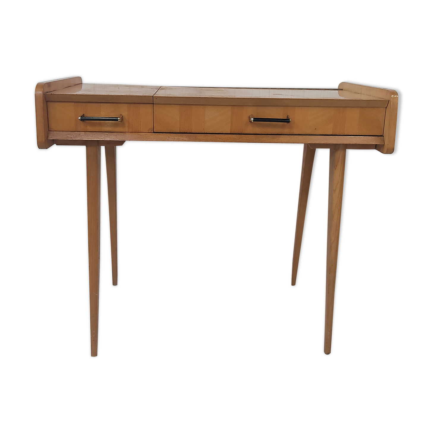 Console coiffeuse vintage pieds compas