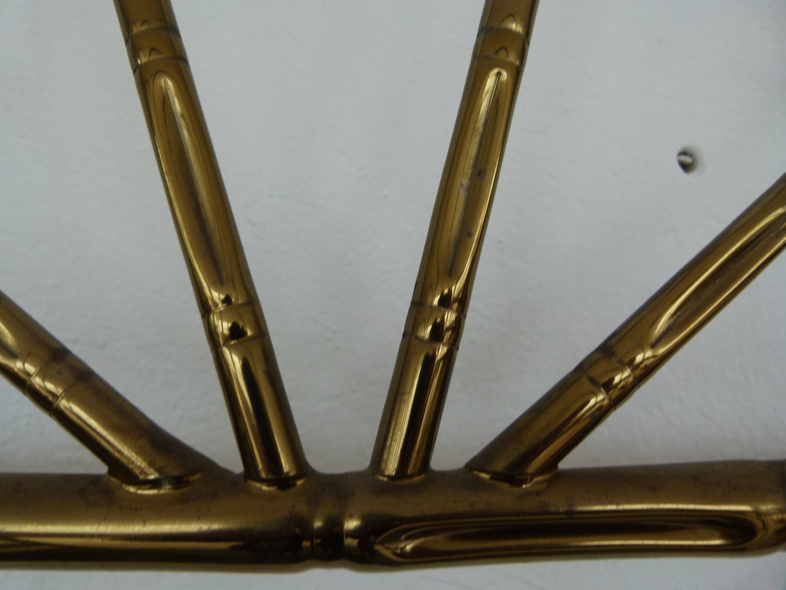 Brass imitation bamboo store display stand