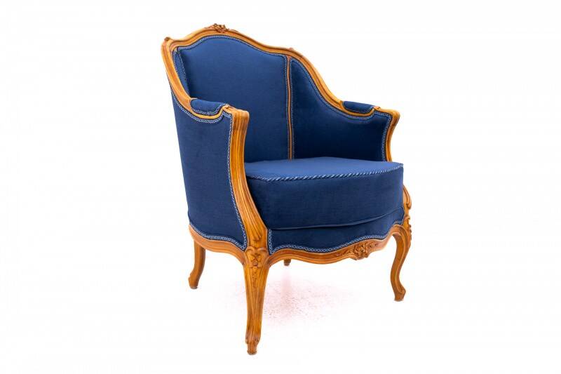 Bergère armchairs, France, circa 1920. After renovation.