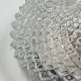 Molded glass ceiling light with pineapple decor
