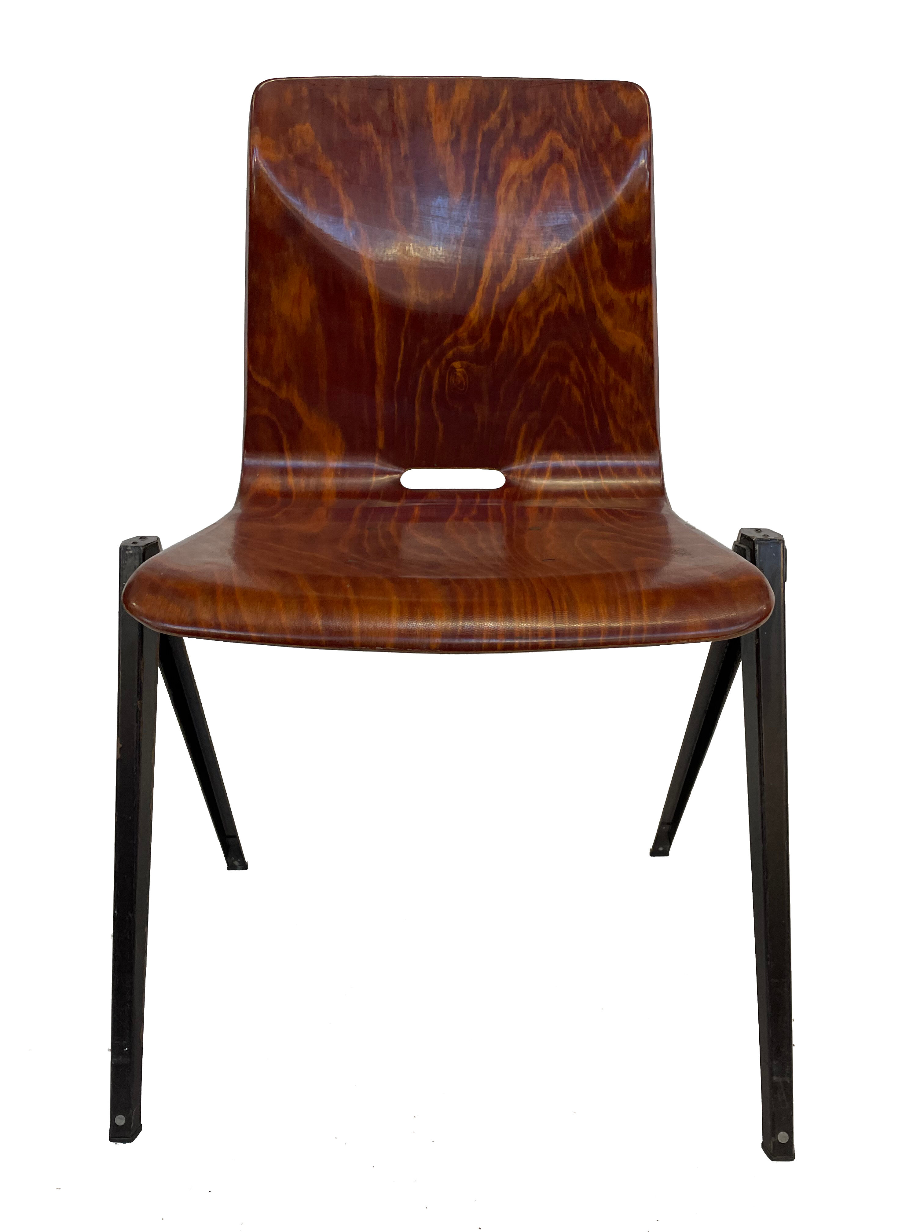 School chair brown