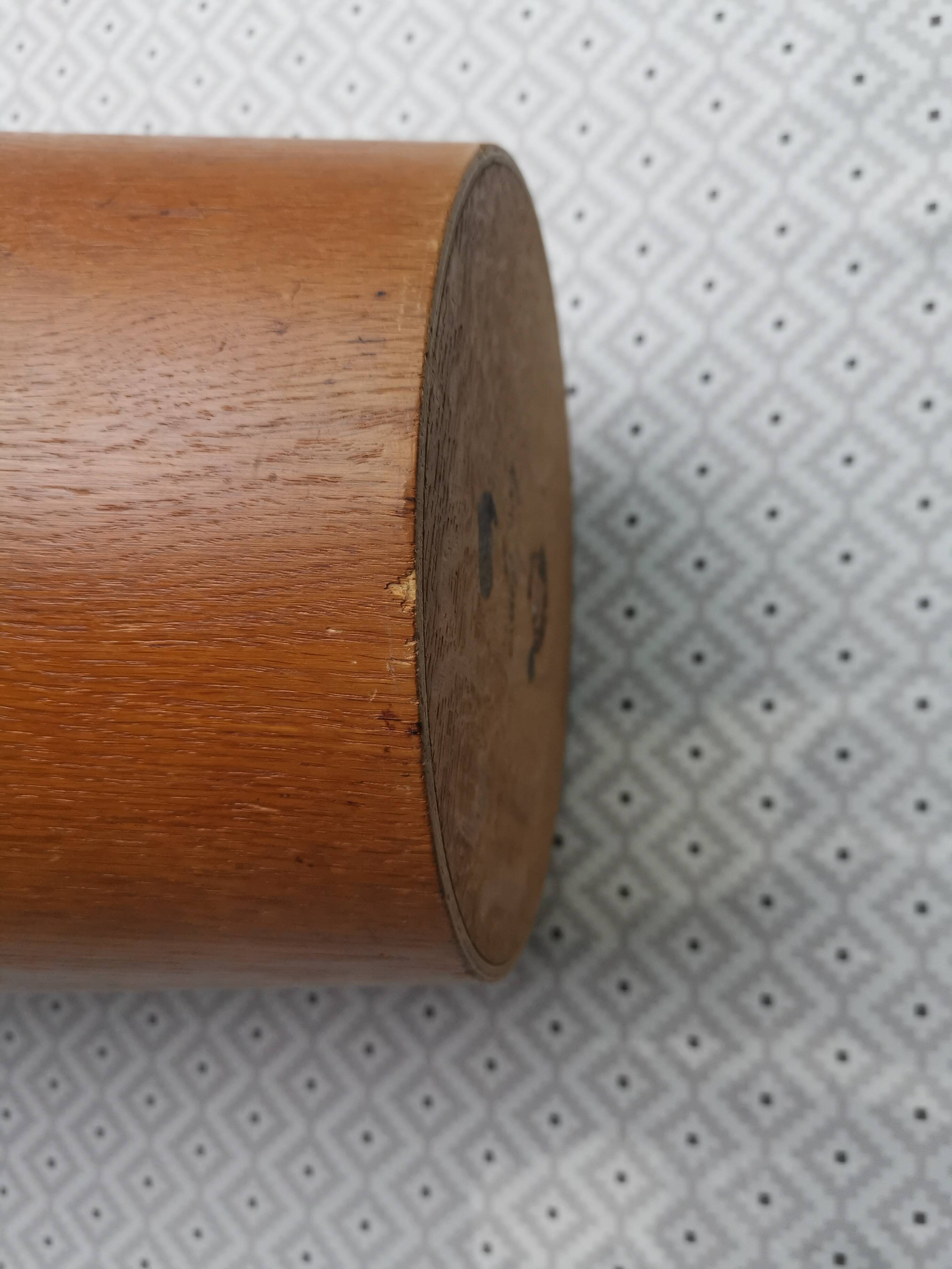 Large teak waste paper basket Martin Aberg for Servex