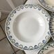 Set of 6 hollow plates Terre de Fer mismatched late nineteenth