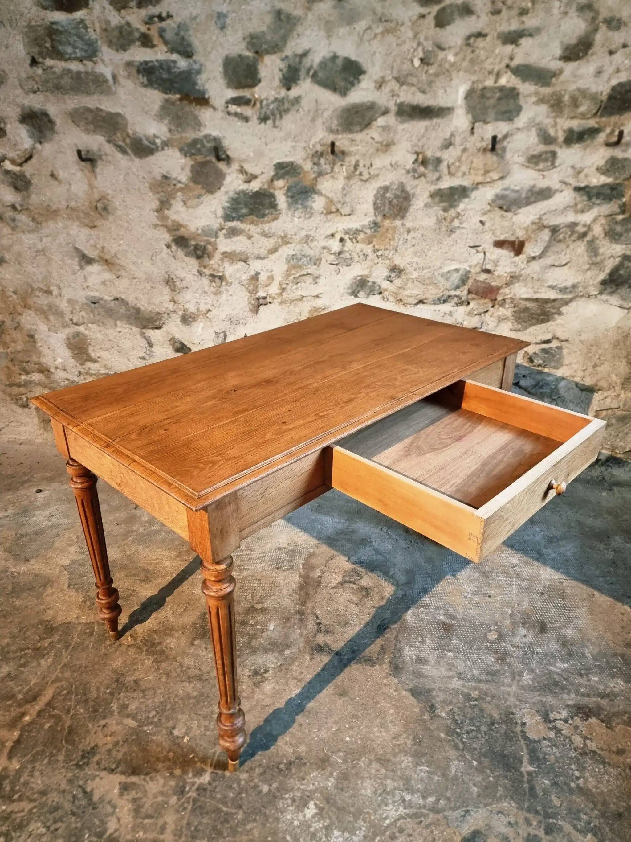French oak writing desk, 1930s