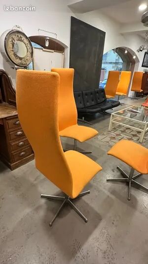6 Oxford chairs by Jacobsen