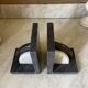 Art Deco marble bookends