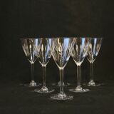 6 wine / port glasses in Baccarat cut crystal? 1930s