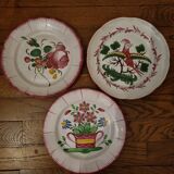 Lot earthenware plates Les Islettes XVIIIth century