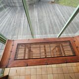 Vintage bamboo and rattan console table in excellent condition