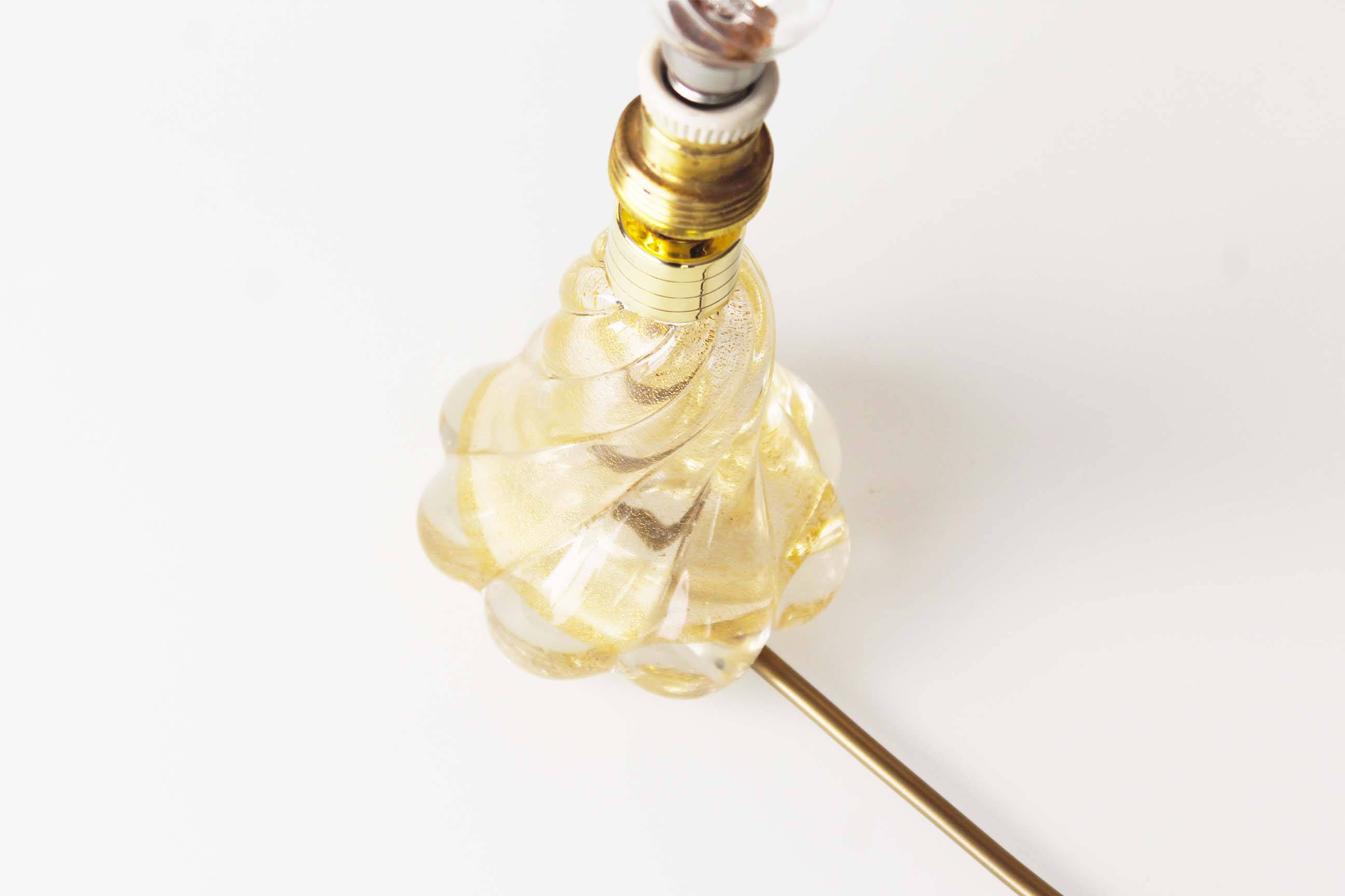 Vintage Italian muranoglass table lamp by Barovier & Toso