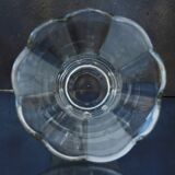 Art Deco Made in Czehoslovakia  Satin and Clear Glass - 22 cm tall