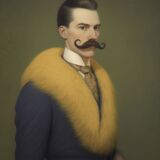 Old portrait - “Les moustachu-es” series